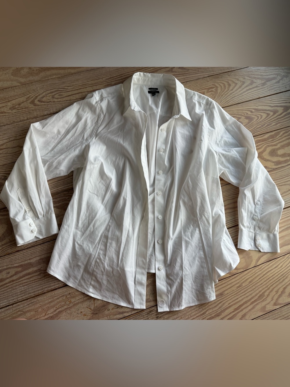 Talbots Non-Iron White Button Down Shirt Size 20WP small spot in pic